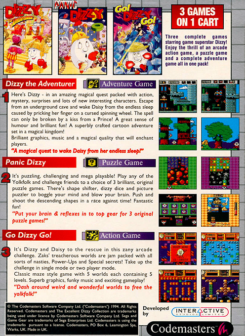 Excellent Dizzy Collection, The — box-2D-back (EU)