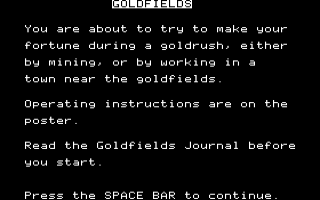Goldfields — ss (WOR)