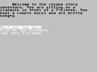 Insane Story Adventure — ss (WOR)