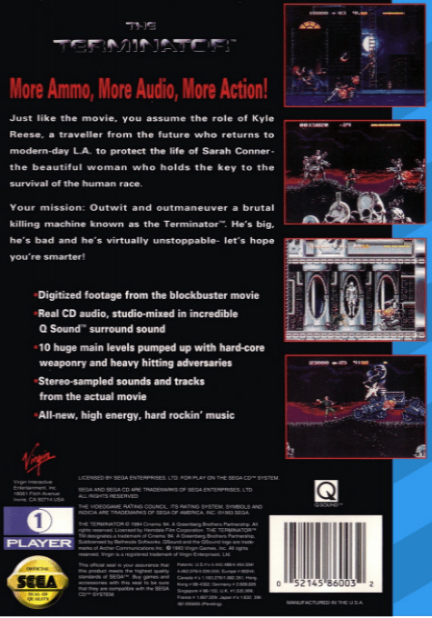Terminator, The — box-2D-back (US)