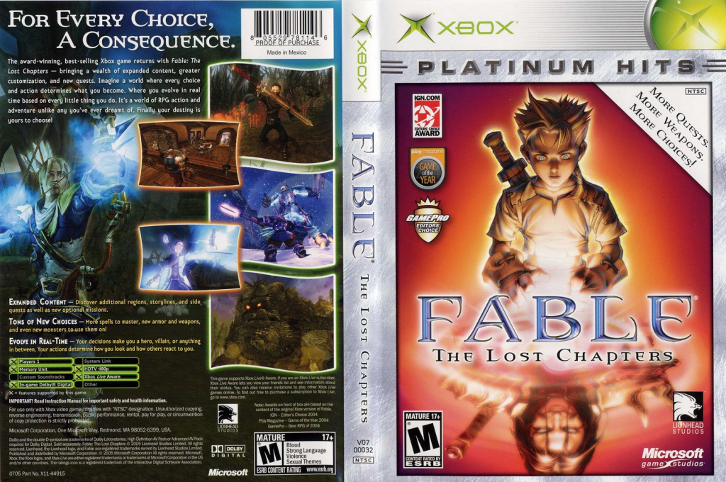 Fable - The Lost Chapters — box-texture (US)