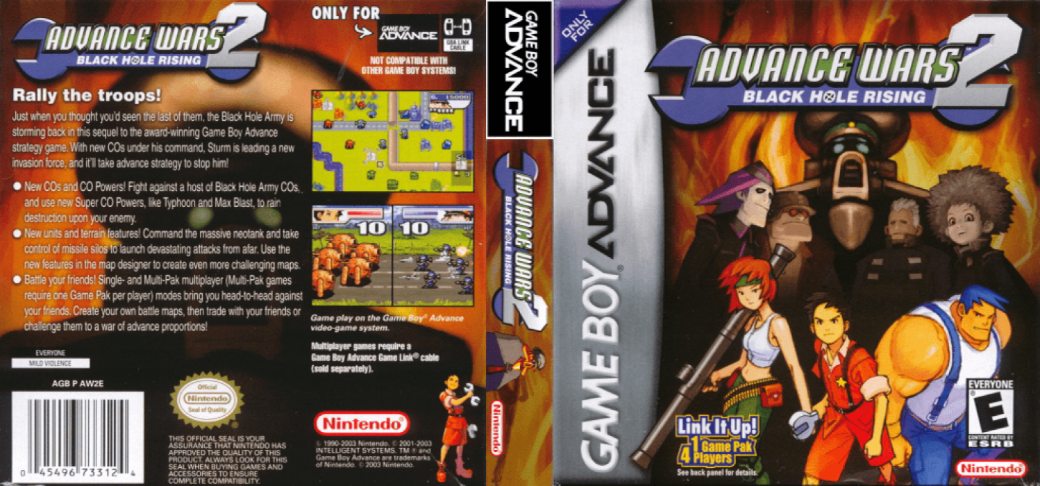 Advance Wars 2 - Black Hole Rising — box-texture (US)