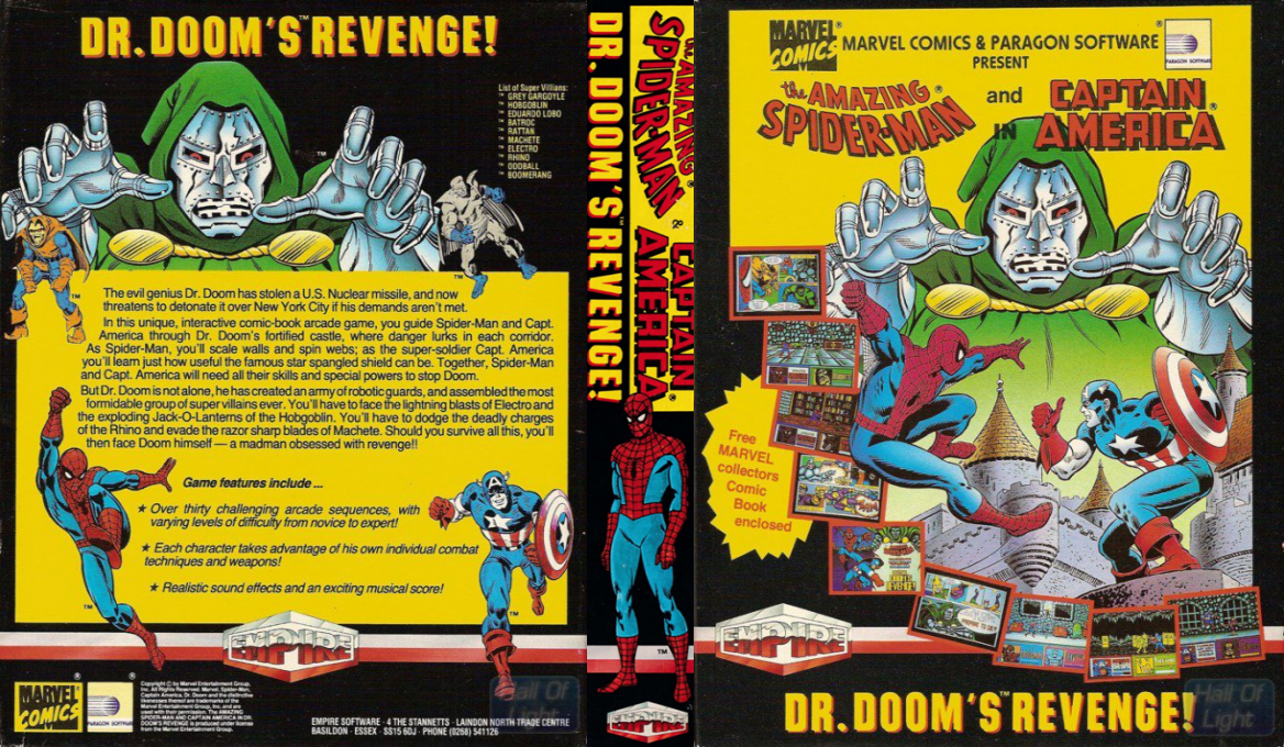 Amazing Spider-Man, The and Captain America in Dr. Doom's Revenge! — box-texture (EU)