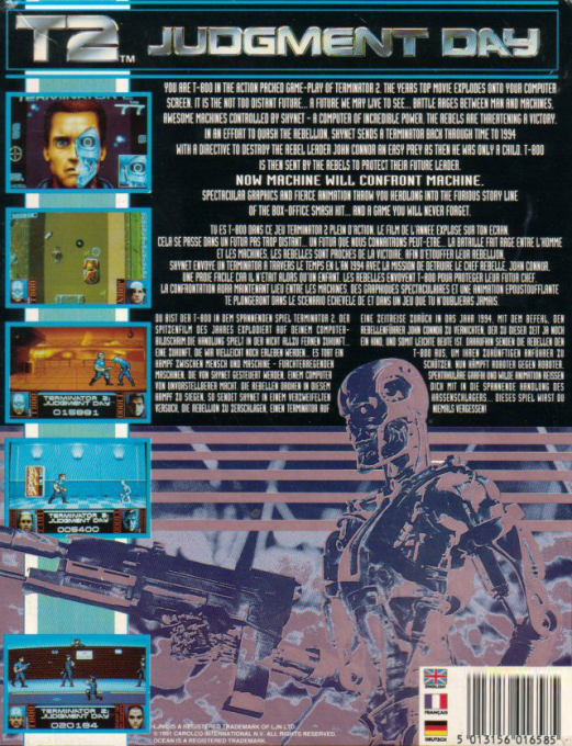 Terminator 2 - Judgment Day — box-2D-back (EU)