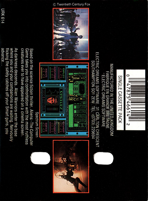 Aliens - The Computer Game — box-2D-back (EU)