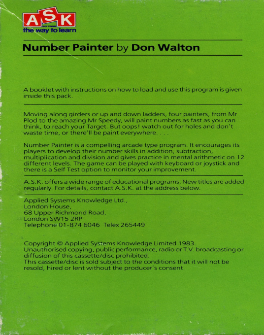 Number Painter — box-2D-back (EU)