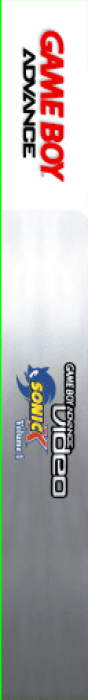 Game Boy Advance Video - Sonic X - Volume 1 — box-2D-side (US)