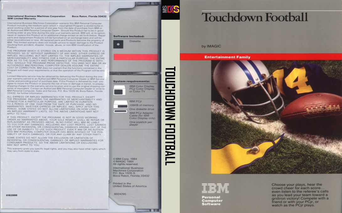 Touchdown Football — box-texture (US)