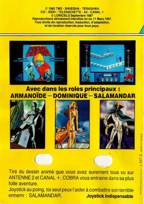 Cobra — box-2D-back (FR)