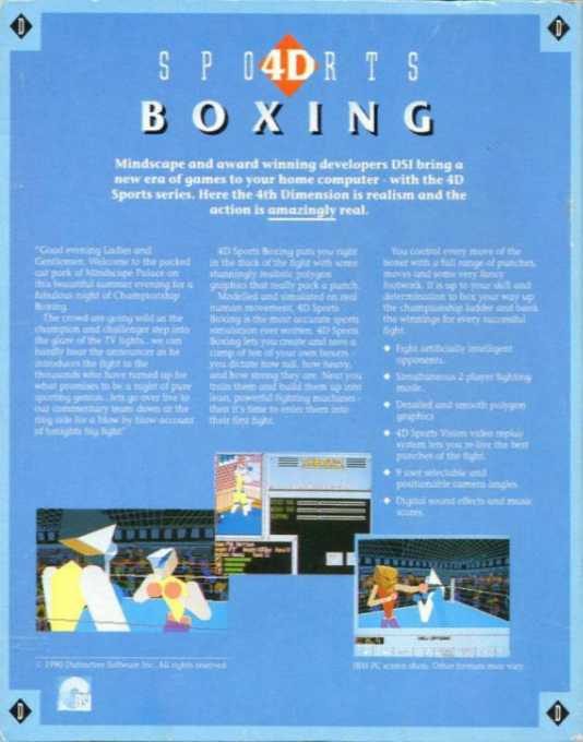 4D Sports Boxing — box-2D-back (EU)
