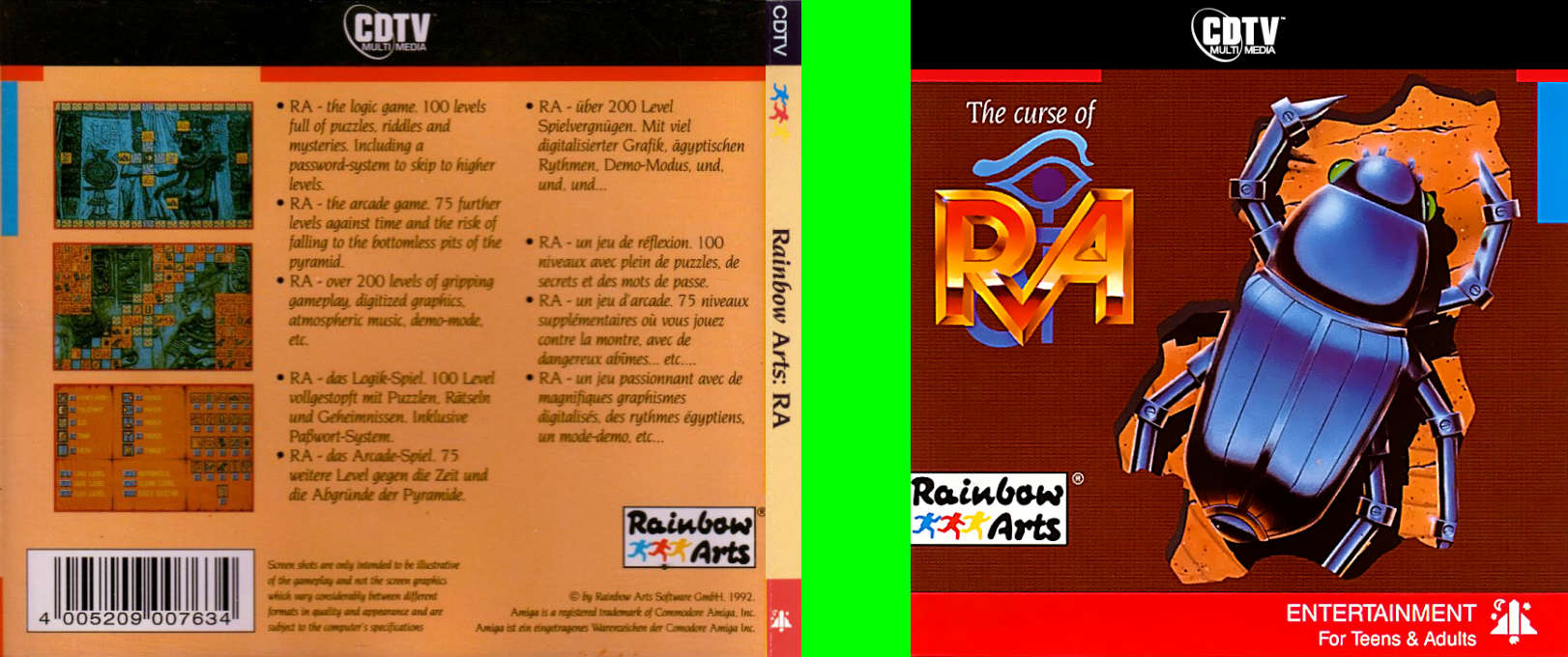 Curse of Ra, The — box-texture (EU)