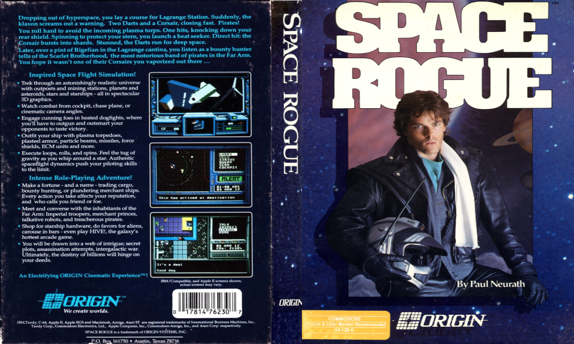 Space Rogue — box-texture (US)