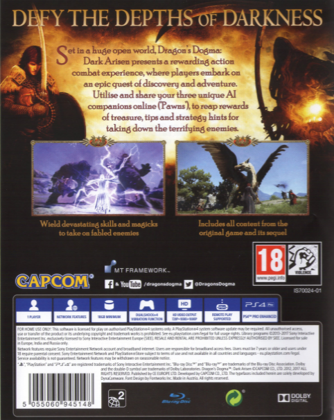 Dragon's Dogma - Dark Arisen — box-2D-back (EU)