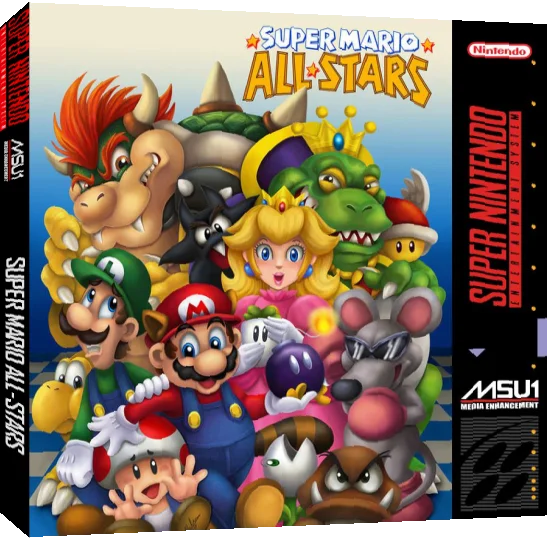 Super Mario All-Stars — box-3D (US)