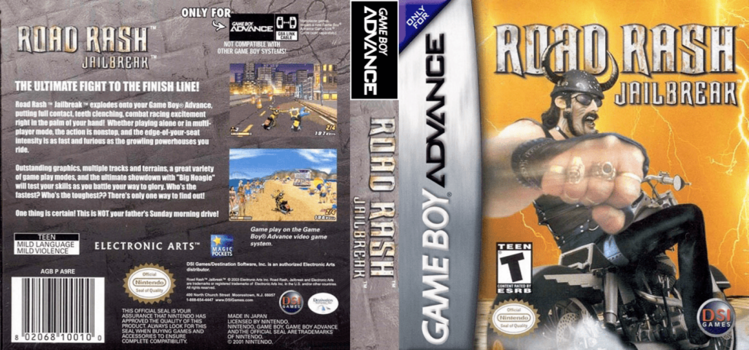 Road Rash - Jailbreak — box-texture (US)
