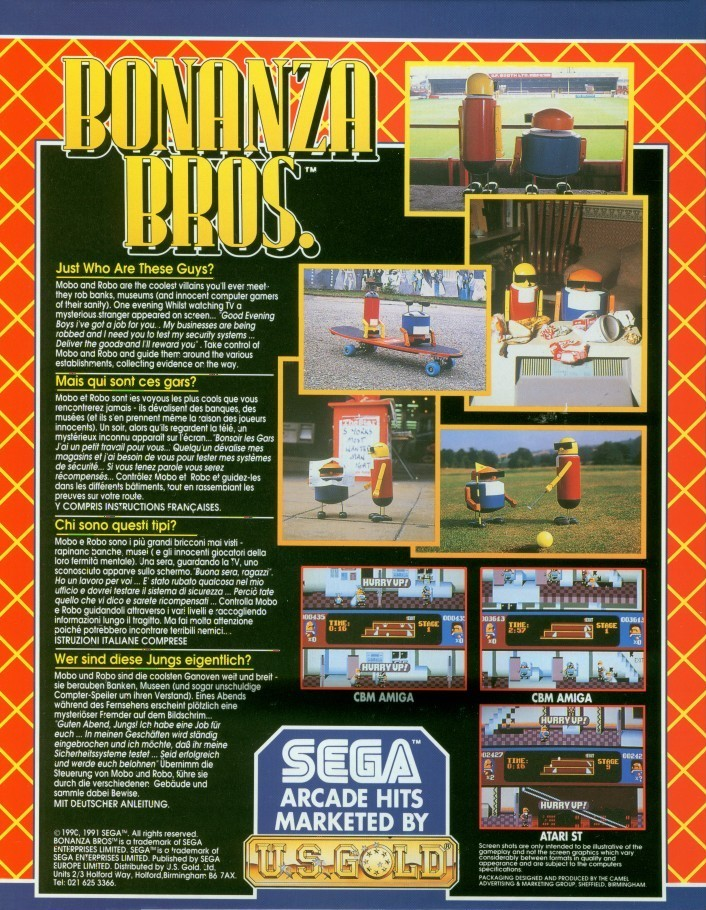 Bonanza Bros. — box-2D-back (EU)
