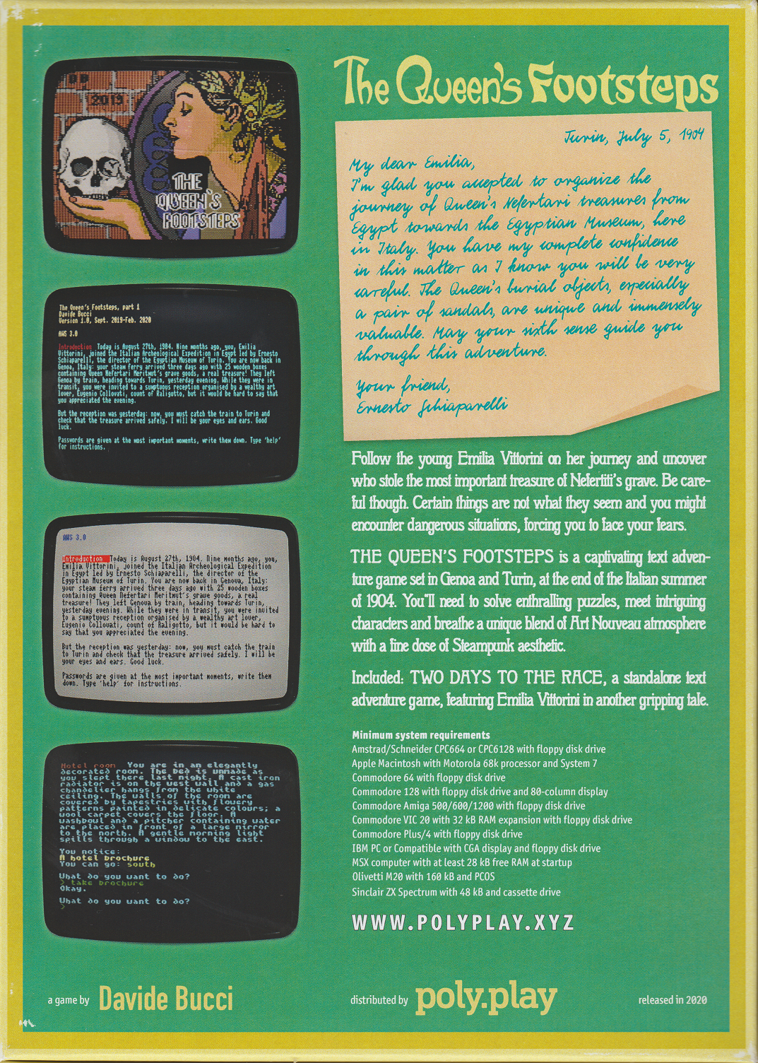 Queen's Footsteps, The — box-2D-back (WOR)