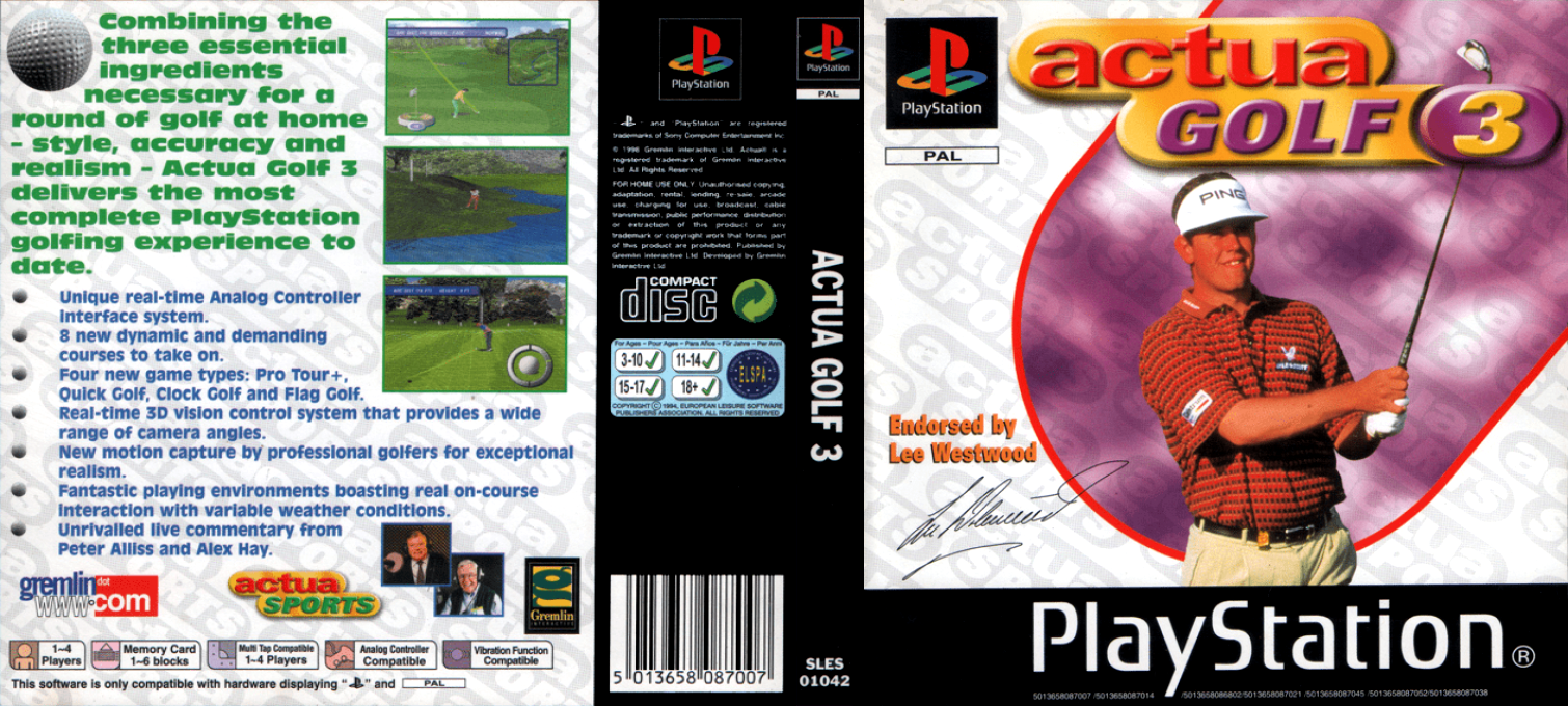 Actua Golf 3 — box-texture (EU)