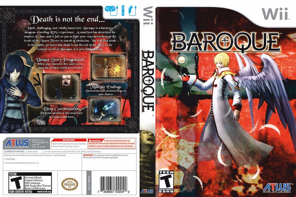 Baroque for Wii — box-texture (US)