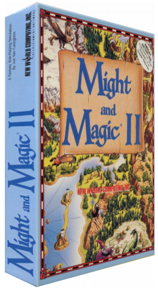 Might and Magic II - Gates to Another World — box-3D (US)