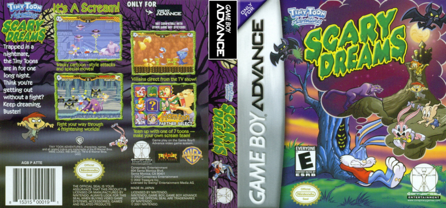 Tiny Toon Adventures - Buster's Bad Dream — box-texture (US)
