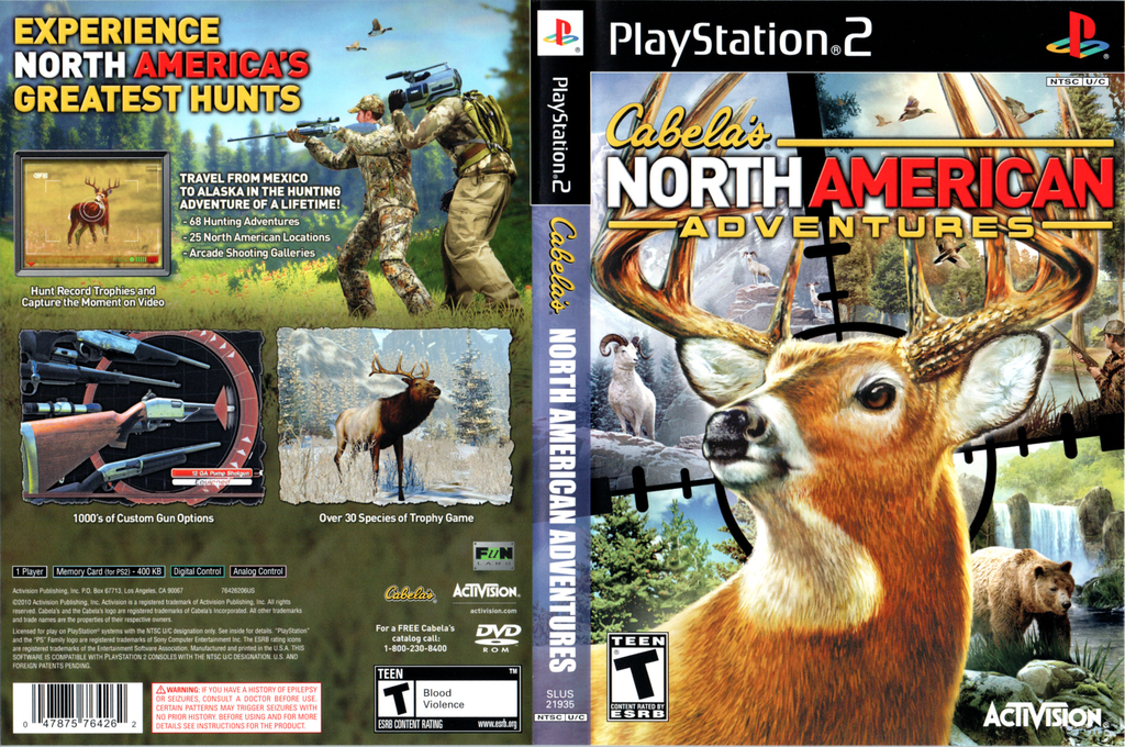 Cabela's North American Adventures — box-texture (US)