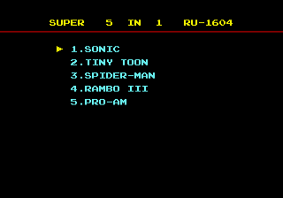 Super 5 In 1 — sstitle (WOR)