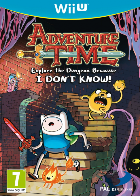 Adventure Time - Explore the Dungeon Because I DON'T KNOW! — box-2D (EU)