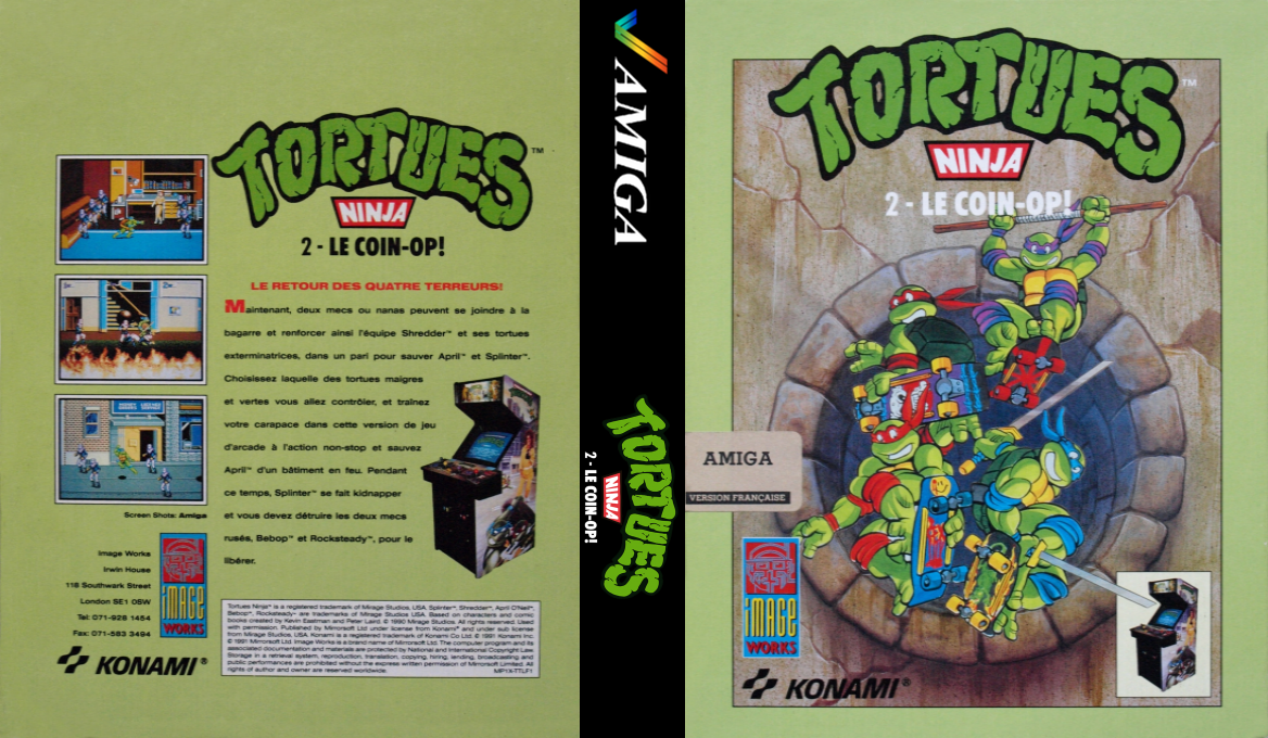 Teenage Mutant Hero Turtles - The Coin-Op! — box-texture (FR)