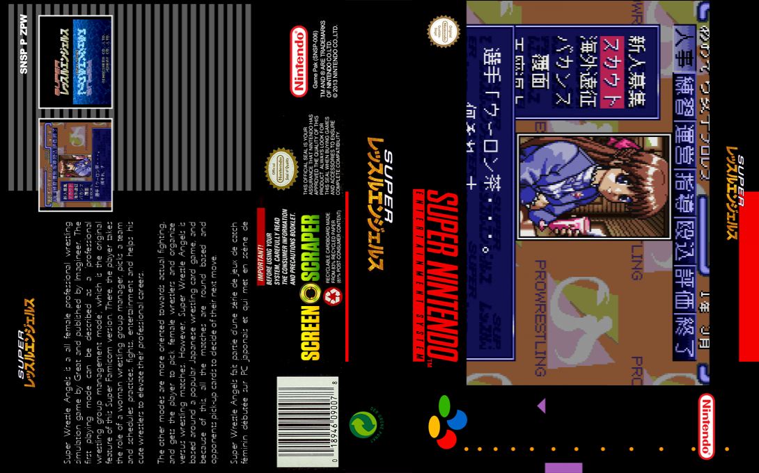 Super Wrestle Angels — box-texture (SS)