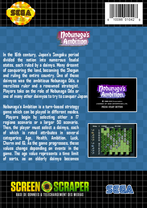 Nobunaga's Ambition — box-2D-back (SS)