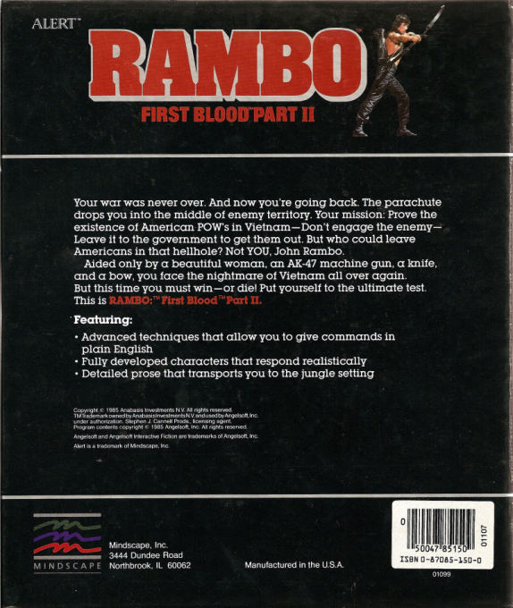 Rambo - First Blood Part 2 — box-2D-back (US)