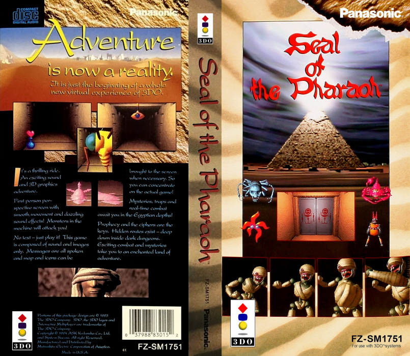 Virtual Quest - Pharaoh no Fuuin — box-texture (US)