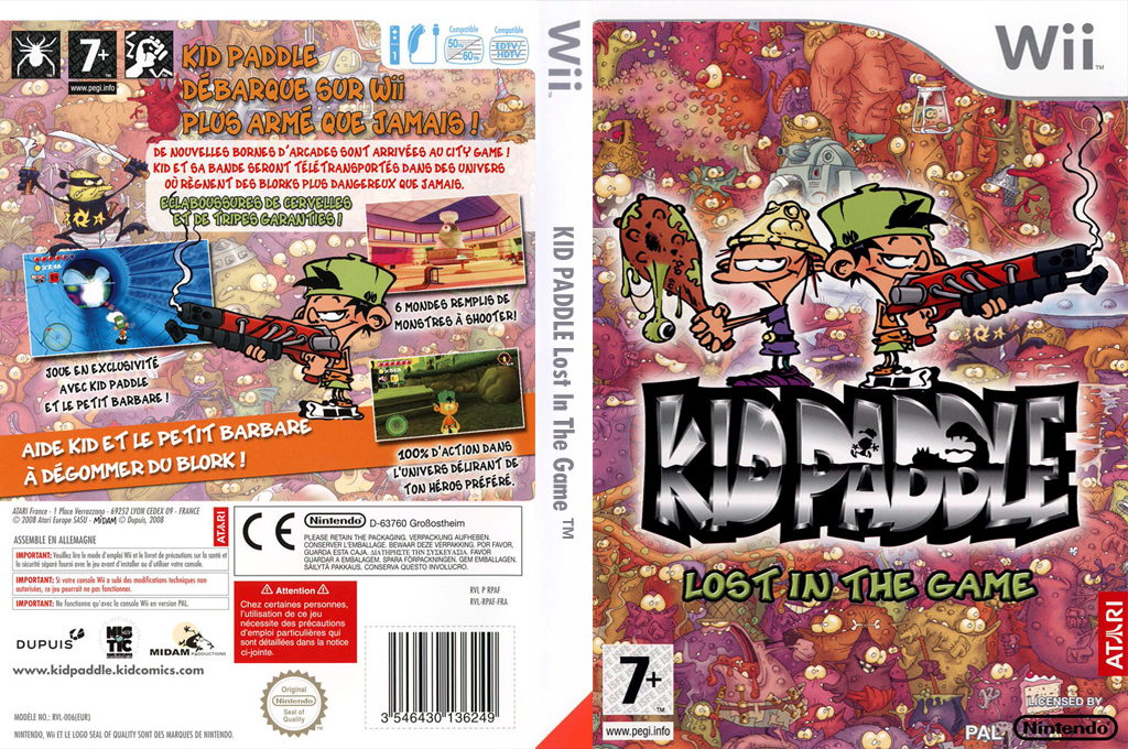 Kid Paddle - Lost In The Game — box-texture (FR)