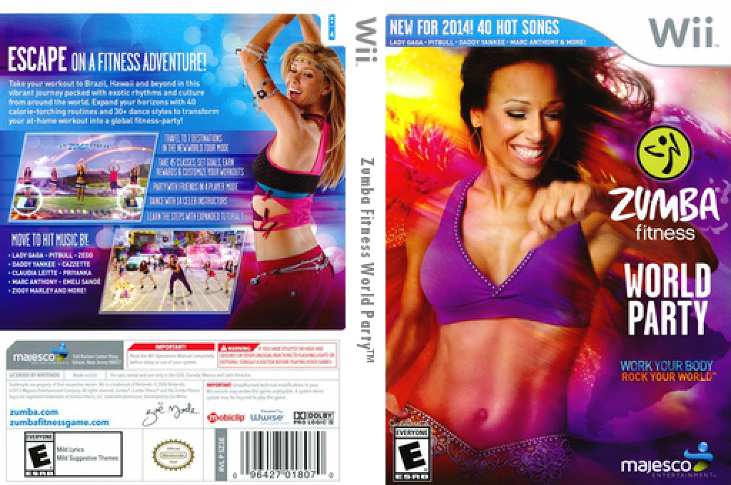 Zumba Fitness - World Party — box-texture (US)