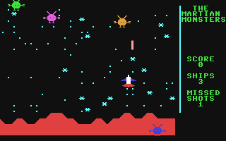 The Martian Monsters — ss (WOR)