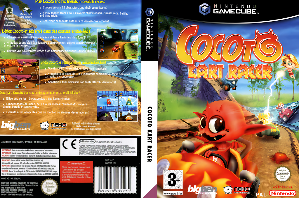 Cocoto Kart Racer — box-texture (EU)