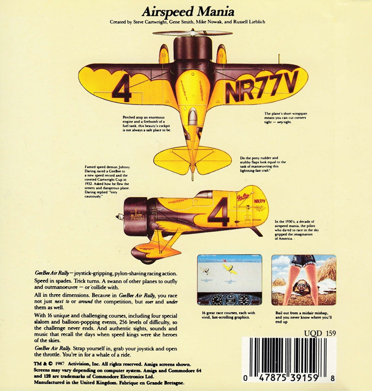 Gee Bee Air Rally — box-2D-back (EU)