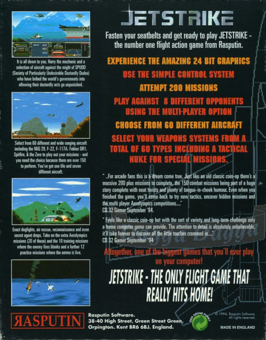 Jetstrike — box-2D-back (EU)