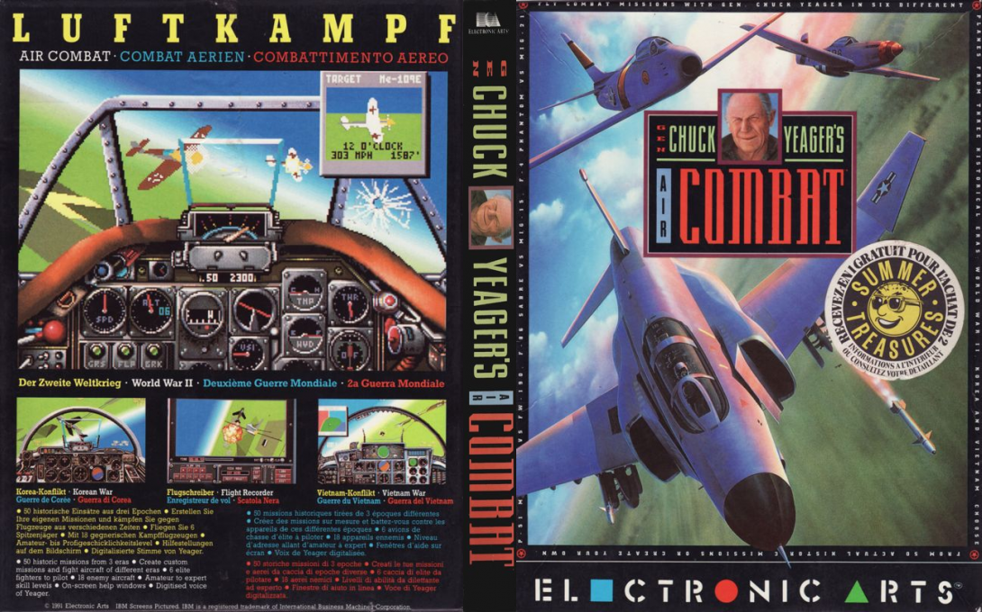 Chuck Yeager's Air Combat — box-texture (EU)