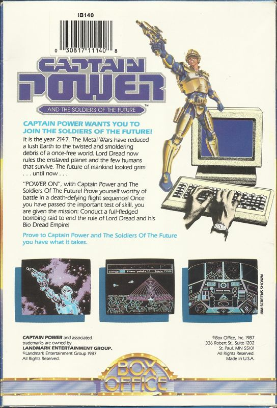 Captain Power And The Soldiers Of The Future — box-2D-back (US)