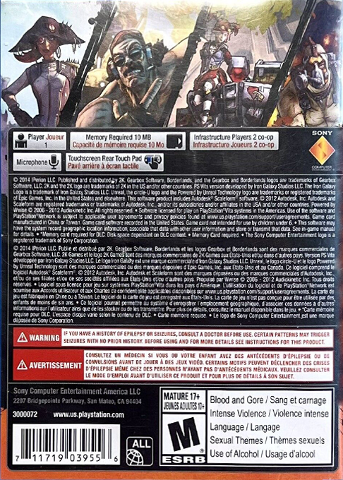Borderlands 2 - Mr. Torgue's Campaign of Carnage — box-2D-back (US)