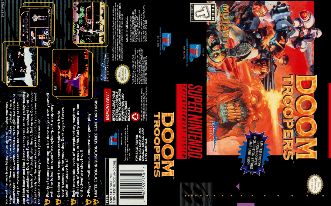 Doom Troopers - Mutant Chronicles — box-texture (US)