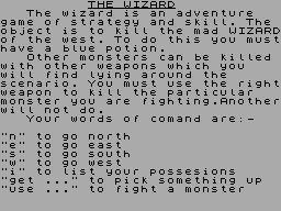 The Wizard — ss (WOR)