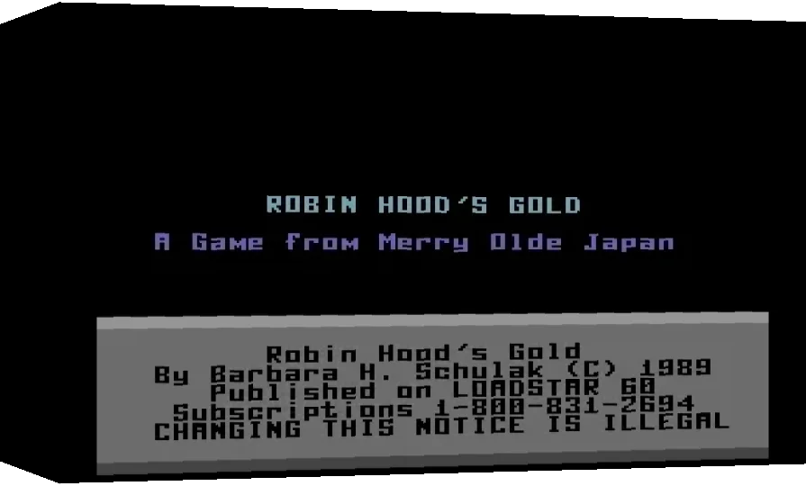Robin Hood's Gold — box-3D (WOR)