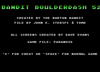Bandit Boulderdash 52 — sstitle (WOR)