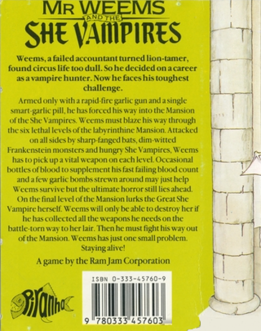 Astonishing Adventures Of Mr. Weems And The She Vampires, The — box-2D-back (EU)