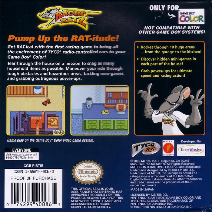 Racin' Ratz — box-2D-back (US)
