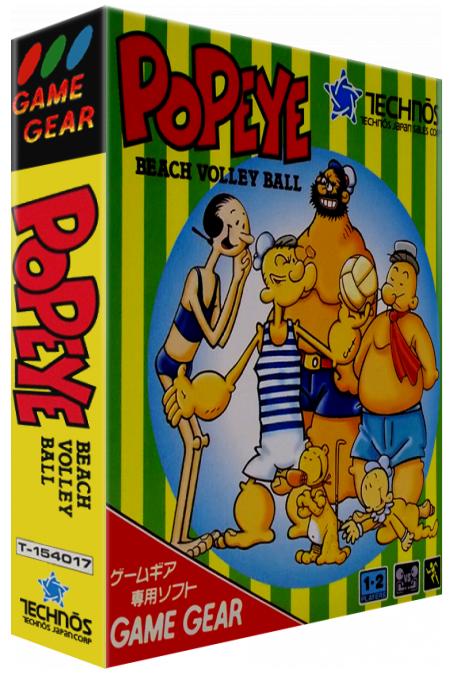 Popeye Beach Volleyball — box-3D (JP)