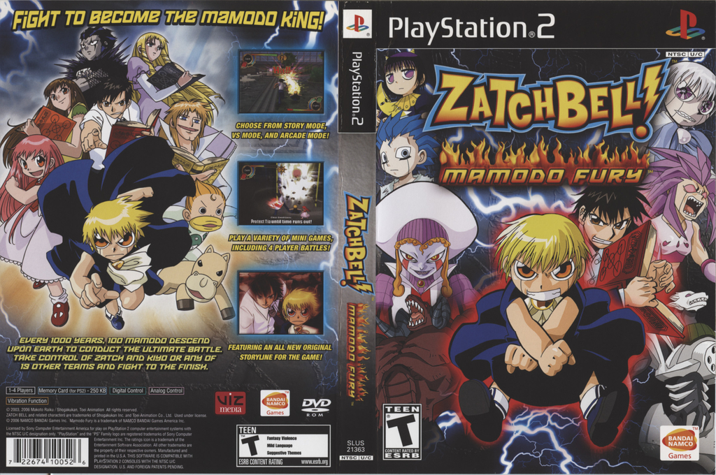 Zatchbell! - Mamodo Fury — box-texture (US)